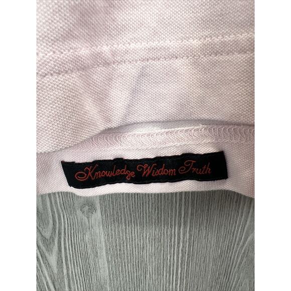 Robert Graham Polo Shirt Men’s Size S Pink Skull Logo Knowledge Wisdom Truth - Picture 5 of 6